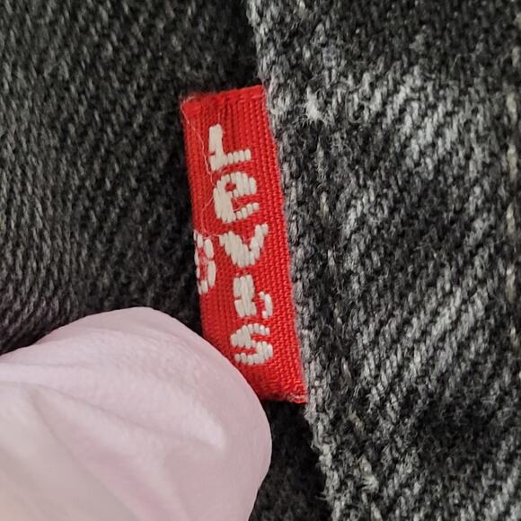 LEVIS 514 Straight Jeans 32x31 (33x32) Black Faded All-Over - Picture 6 of 16